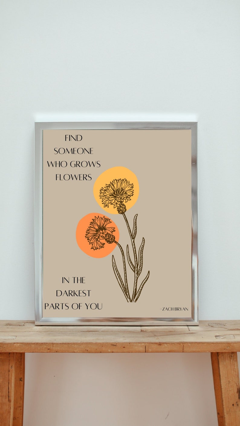 Zach Bryan Inspired Wall Art Printable Digital Download - Etsy