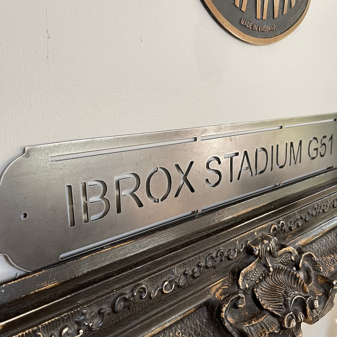 Ballon De Football Style Cuir Vintage Ibrox Stadium - Taille 5, Décoratif - Cadeau Fan