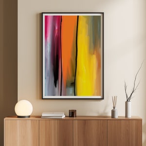 Colorful abstract art print, printable digital art, wall art home decor, colorful abstract art, ecelctic gallery wall, modern art prints
