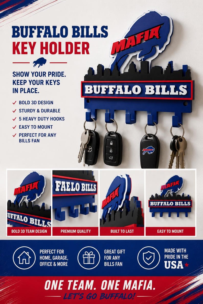 Buffalo Mafia Key Holder - Etsy