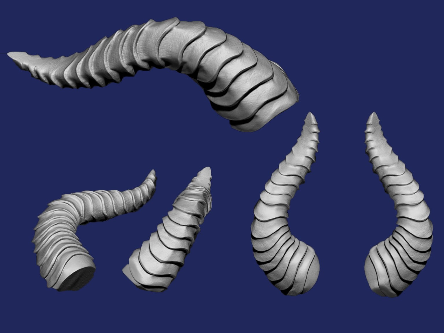 Horns Printable 3D Model STL Files / 3D Print Files / 3D Art Etsy