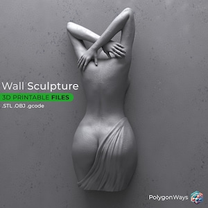 Woman Wall Abstract Sculpture | Stl Files for 3D Printing | Creative Art for Home, Modern House Artistic Wall Decor | Wall Art 3D