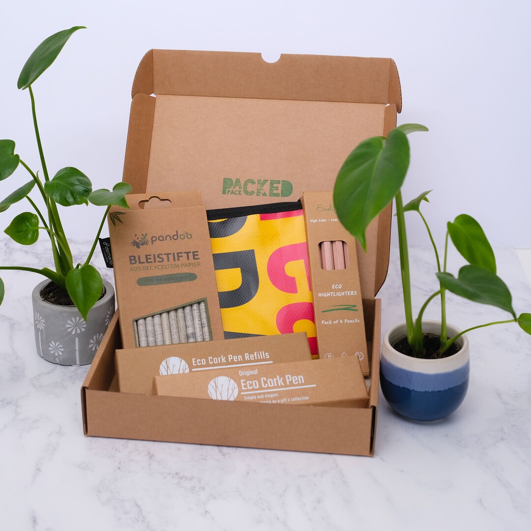 Recycled Pencil Case Gift Set Gift for Him / Her Etsy