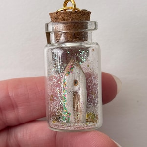Vous vous sentirez comme à la maison, Petit message dans une bouteille, Petit cadeau, Petit cadeau, Miniatures, Carte alternative, Maison, Cottage