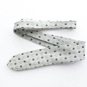 Silbergraue Vintage-Krawatte Ende 50er Jahre Bild 5