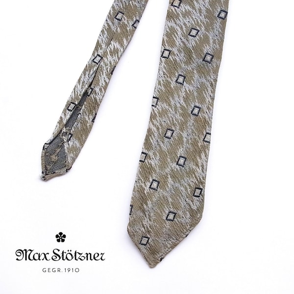 Grau-melierte Vintage-Krawatte – 50er Jahre