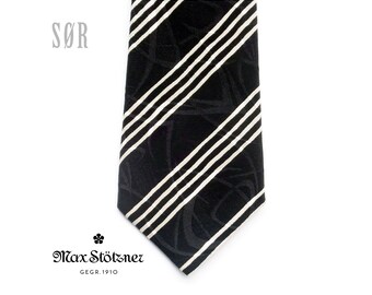 Vintage black stripe tie – Sør