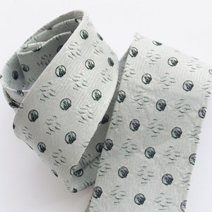 Silbergraue Vintage-Krawatte Ende 50er Jahre Bild 4
