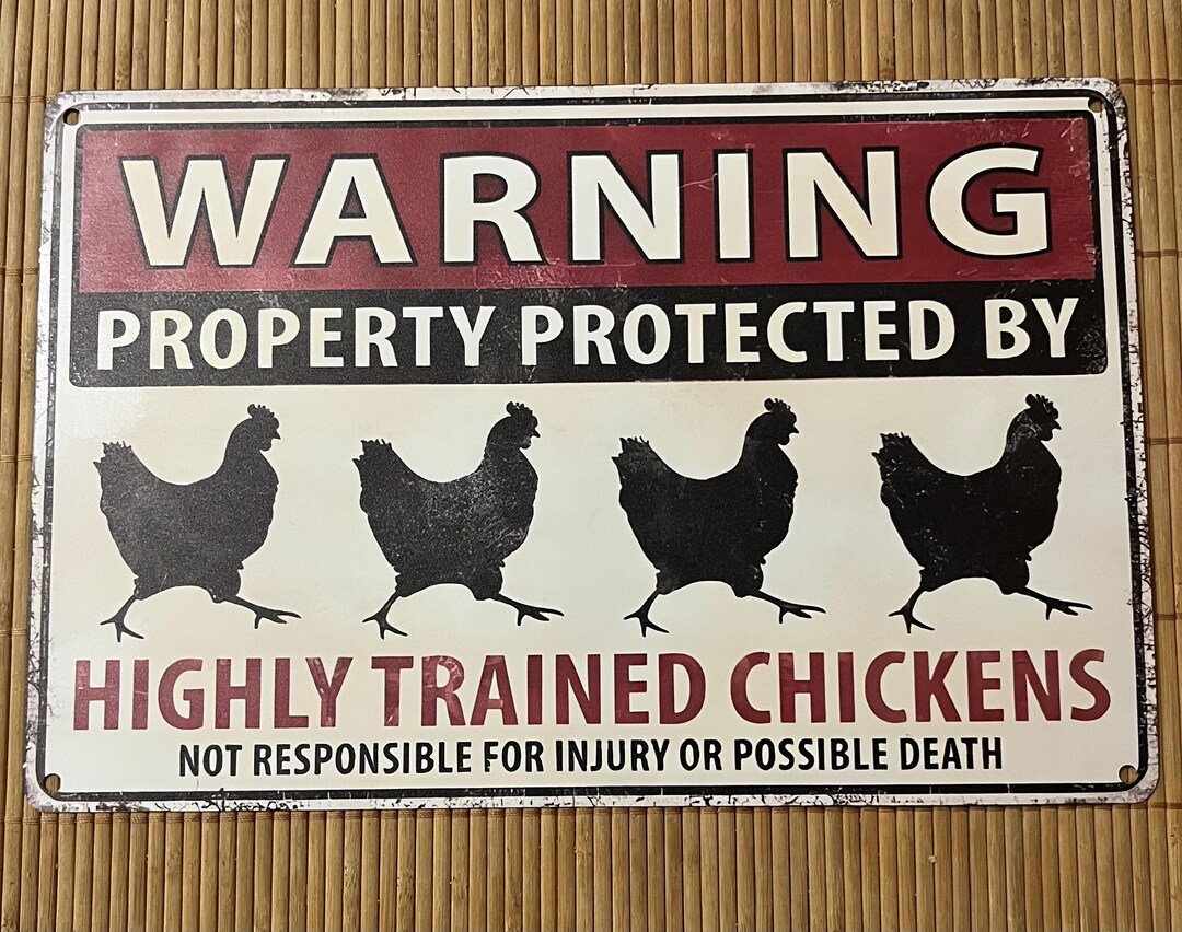 Pvc Chicken Signs 12
