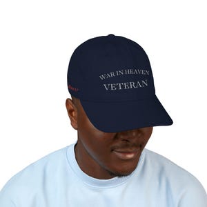 War In Heaven Veteran Embroidered Baseball Cap With Scripture