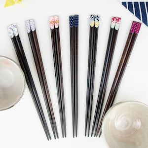 Personalized Engraved Chopsticks | Custom Wooden Chopsticks Gift | Japanese Hashibukuro Cover | Reusable Sushi Utensils | Japanese Gift Idea