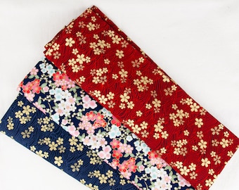 Furoshiki Japanese Wrapping Cloth | Sakura Print Fabric Wrap | Reusable Gift Wrap | Eco-Friendly Carry Bag