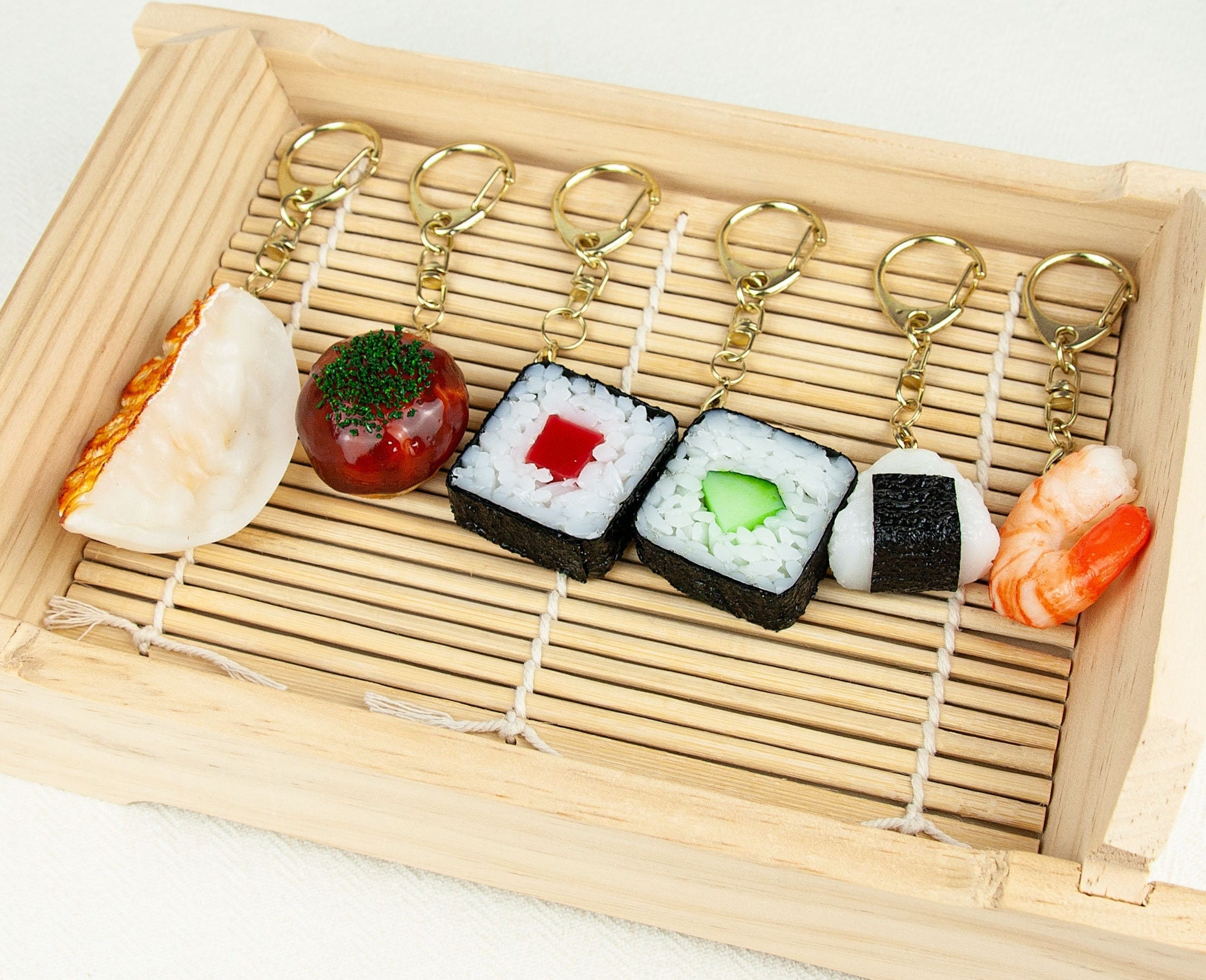 Japanese Fake Food Keychain | Miniature Food Bag Charm | Realistic Food Keyring | Kawaii Food Accessory | Handmade in Japan