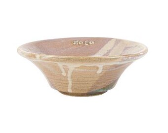 Ciotola per ramen in ceramica ocra fatta a mano, piatto da zuppa giapponese per noodle a bocca larga