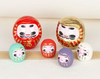 Poupée Daruma du Japon Talisman porte-bonheur Porte-bonheur Poupée porte-bonheur japonaise Cadeau japonais Cadeau porte-bonheur japonais Cadeau d'anniversaire Cadeau de mariage