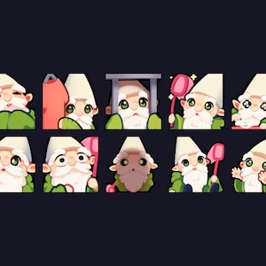 The Ancient Little Wizard - Crawly Gnome Emotes / Twitch & Discord