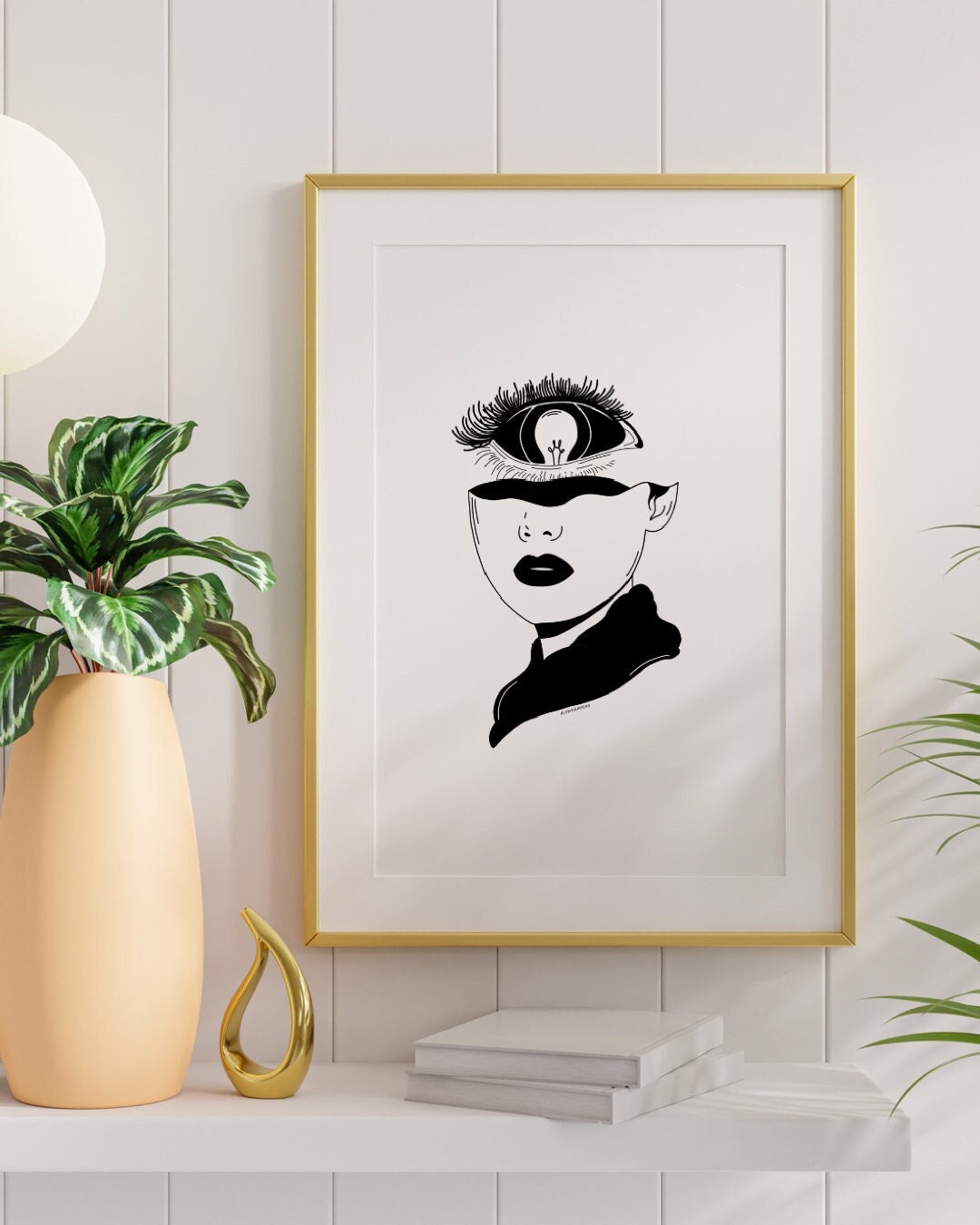 One Eye [printable Wall Art, Eye Wall Art Print, Minimalistic Poster ...