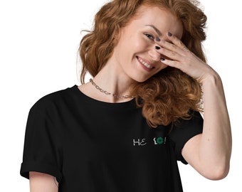 Hello! [Unisex shirt, embroidery]