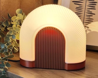 Moderna sänglampor: Månlampa, Mysig inredning med varmt ljus, Japandi bordslampa