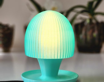 Modern Table Lamp, Minimalist Lighting, Glass Table Lamp, Ambient Light, Mid Century Table Lamp, Unique Gift Idea, Office Illumination,