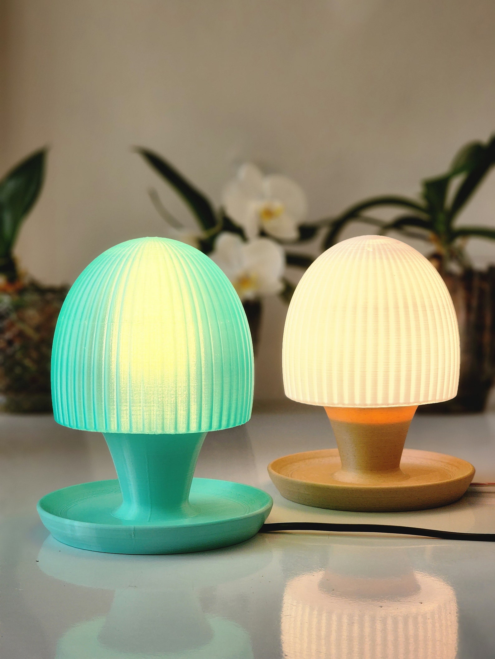 Modern Table Lamp, Minimalist Lighting, Glass Table Lamp, Ambient Light ...