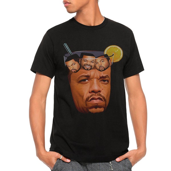 Ice-T with Ice Cube T-Shirt / Ice Tea / Funny Rap Legends Tee / Men's Women's Sizes / 100% Cotton (vintage-236)