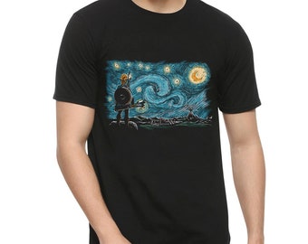 T-shirt The Legend of Zelda Notte stellata / Camicia Vincent van Gogh / Taglie da donna da uomo / T-shirt in cotone (ZEL-50051)