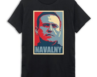 T-shirt graphique Alexei Navalny / Tailles homme / femme / T-shirt en coton (NAV-952340)