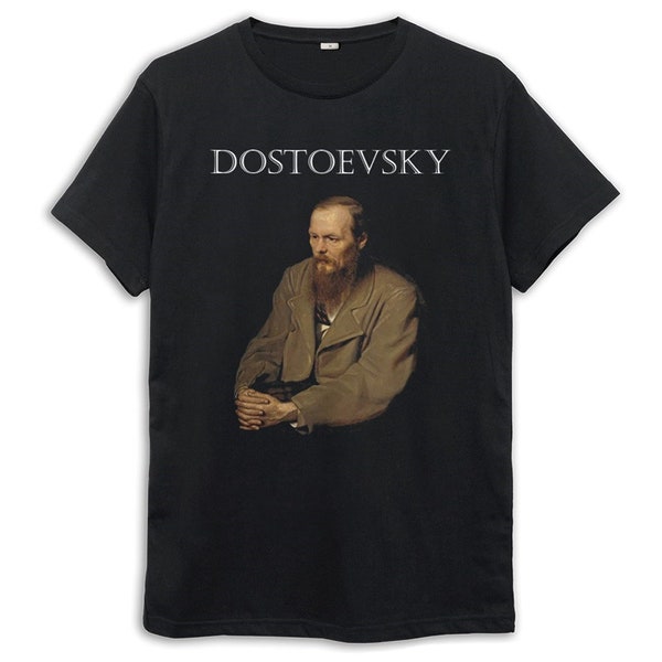 Fyodor Dostoevsky T-Shirt / Men's Women's Sizes / Cotton Tee (LIT-126765)