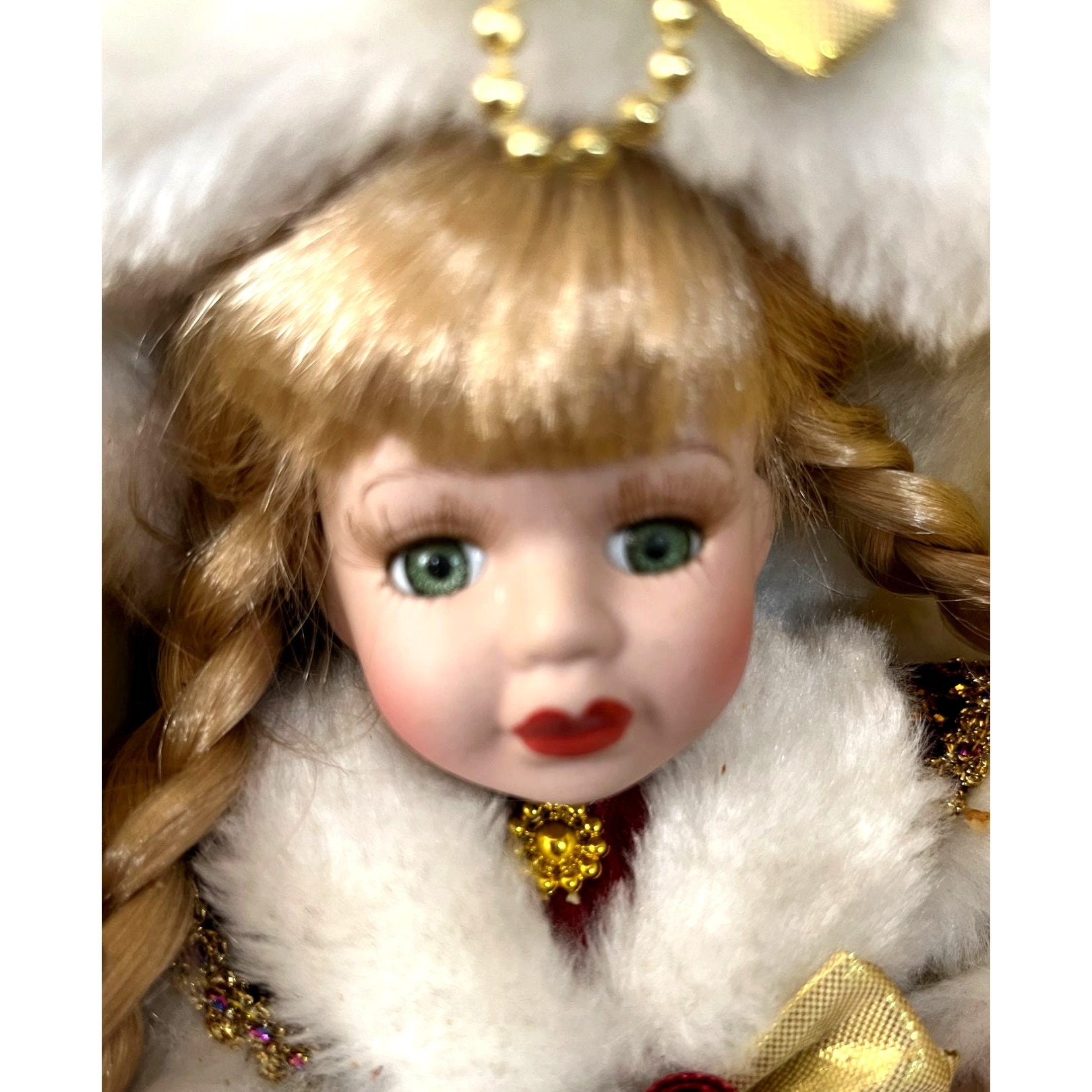 【ひまわり さま】christmas doll ୨୧ 星のシルバーリースと女の子 Vintage, 2004 Christmas Coll. Christina Verdi Doll. Original Box