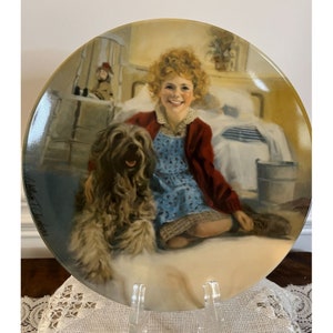Vintage, 1982, Knowles, Exclusive, Annie and Sandy, numbered, collector&#39;s plate