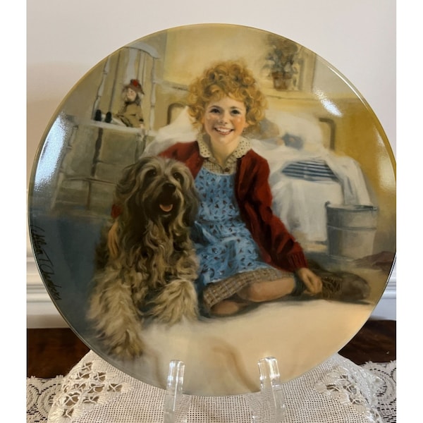 Vintage, 1982, Knowles, Exclusive, Annie and Sandy, numbered, collector's plate