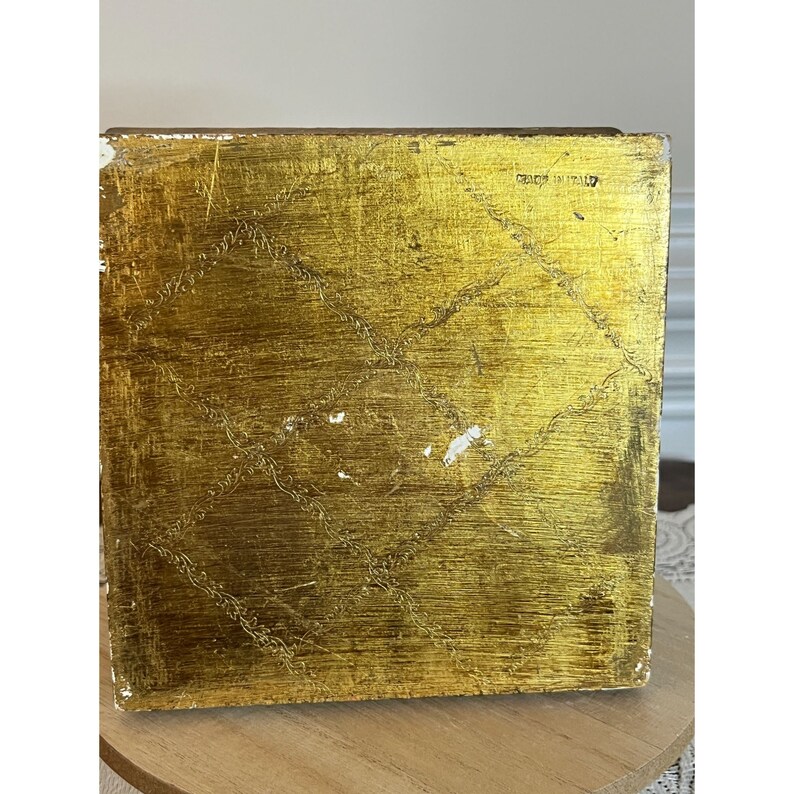 Vintage Italian Carved, Gilded Box With Decoupage Francesco Guardi ...