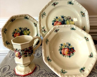 Vintage Avon Sweet Country Harvest Ceramic Dinnerware - Etsy