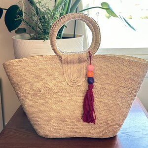 Palm Purse Beach Tote made of 100% natural materials