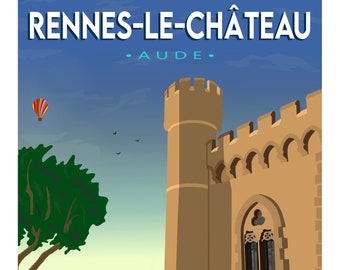 De Magdala-toren - Rennes-le-château - Posters - Wanddecoratie