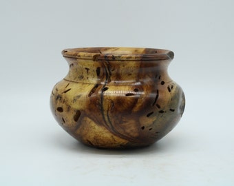 Hand Turned Texas Brown Turkey Fig Vase/Bowl