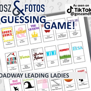 Gosz & Fotos Guessing Game - Leading Ladies