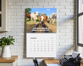 Kühe Bauernhof Fotografie Wandkalender
