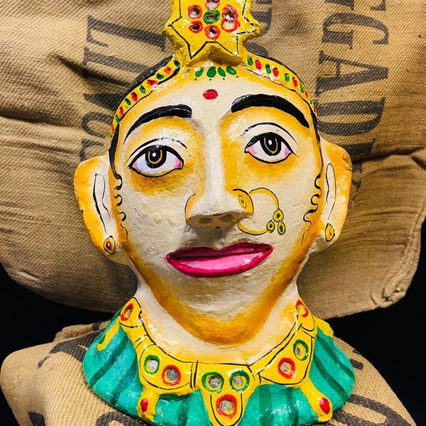 Buste PAPIER MACHÉ RAJASTHANI