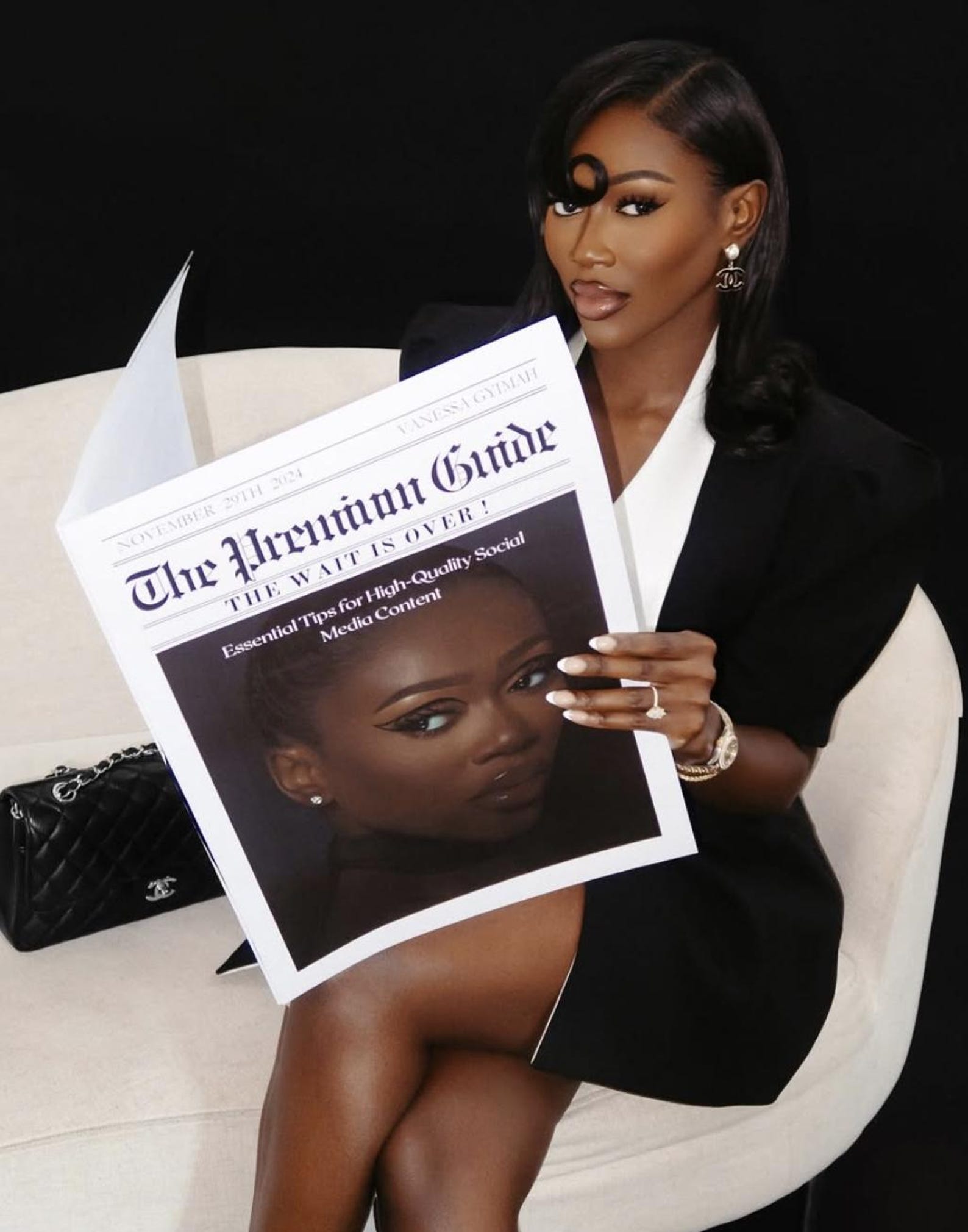Editable Business Newspaper Template Canva Design (instant Download