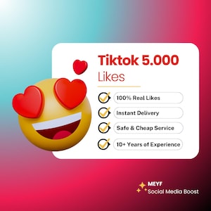 5.000 Tiktok Likes | 100% Real, Cheap & Safe | Instant Delivery | Trusted Growth Service | Boost Video Engagement