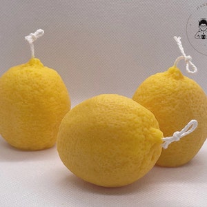 Lemon Candle | Gift Idea | 100% Natural Wax| Shaped Candle | Candle | Scented Candle