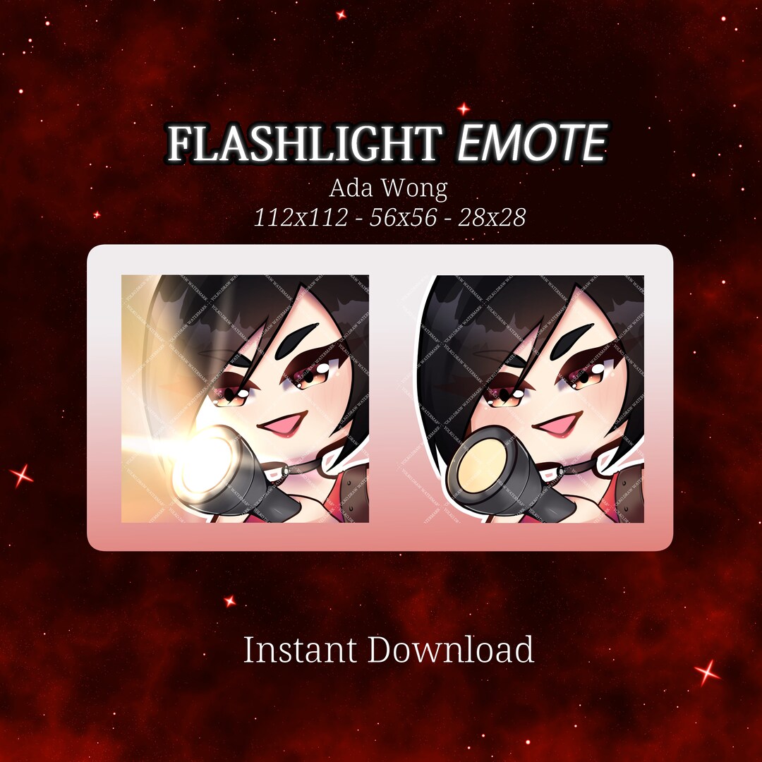 DBD Flashlight Animated Emote Ada Wong Emote for Twitch Etsy