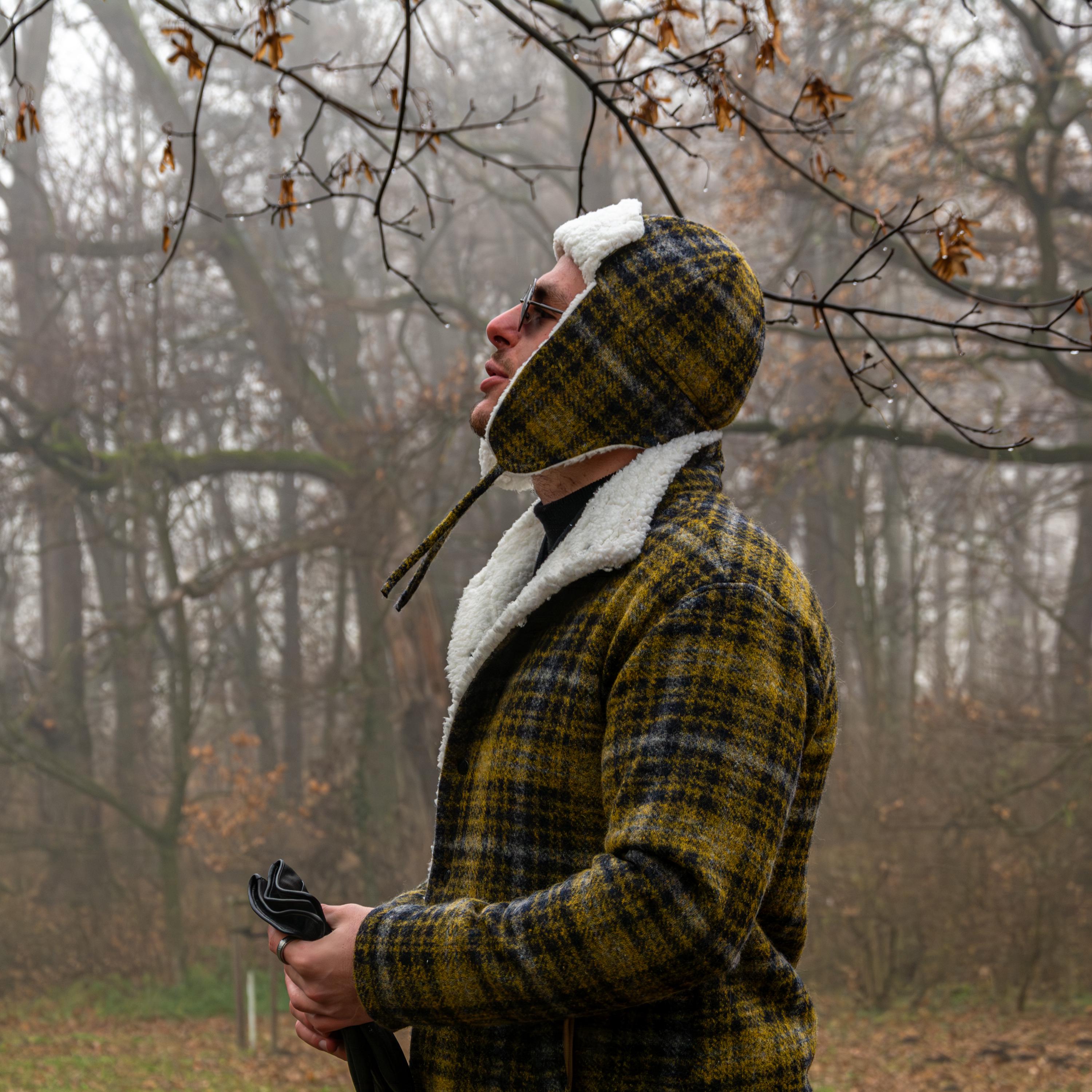 Men's Sheep Wool Plaid Jacket: Sherpa Lined Button Down - Etsy
