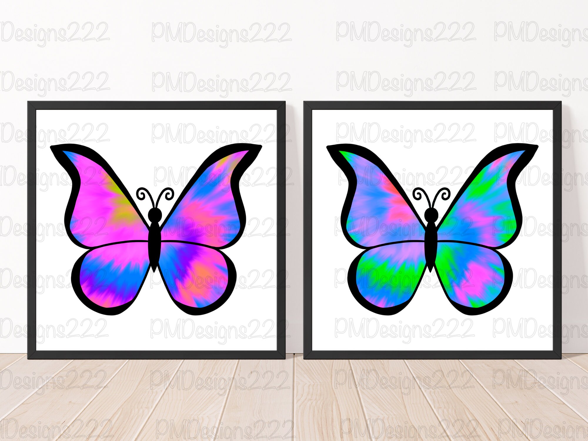 Tie Dye Png Bundle, Tie Dye Sublimation Png, Butterfly Png Bundle ...