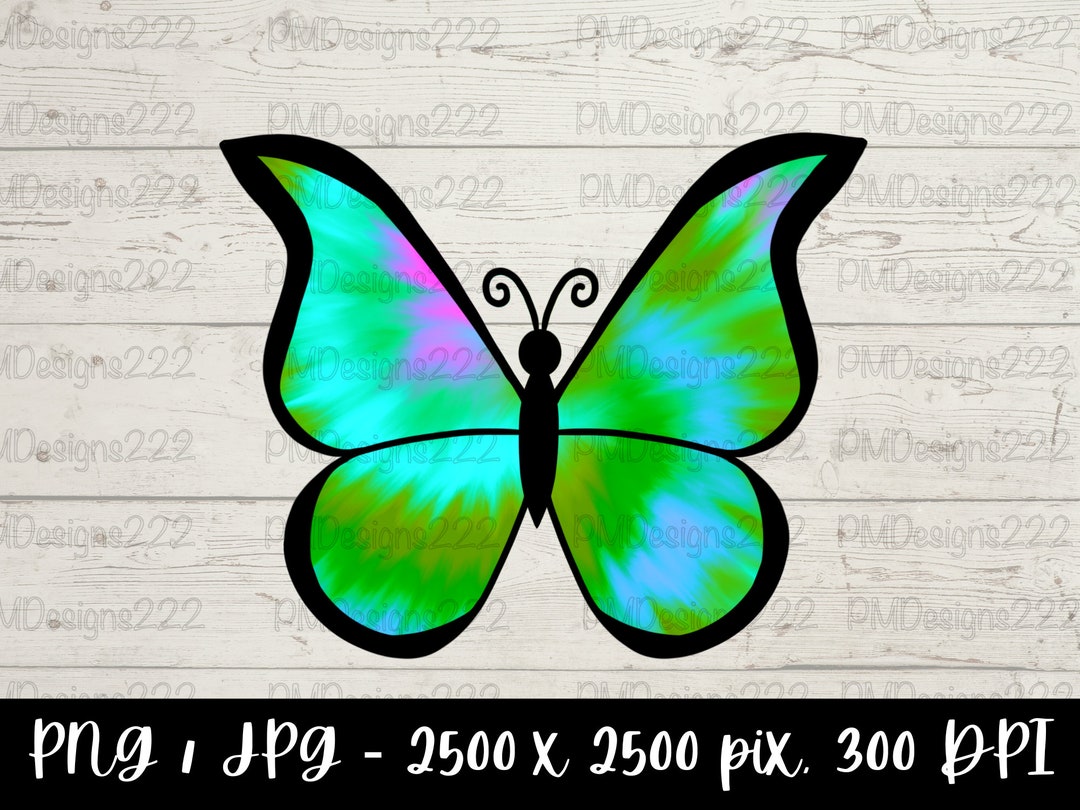 Tie Dye Png, Tie Dye Sublimation Png, Butterfly Png , Butterfly Wing ...