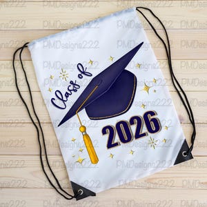 Class of 2026 png, senior 2026 png, graduation 2026 sublimation graphics, graduation png, graduation clipart, navy blue graduation cap png image 5