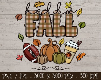 Hola Otoño png, lindo otoño png, diseño de sublimación de Hola Otoño, otoño png, clipart de otoño, camiseta de otoño png, arte digital de otoño, sublimación de otoño