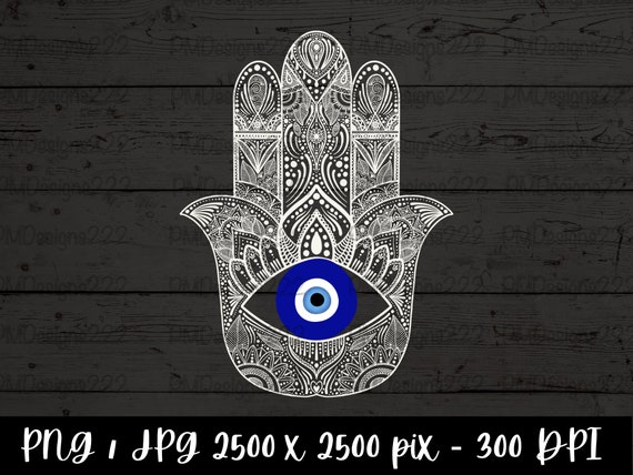 White Evil Eye Hamsa Hand Mandala, Empath Protection, Wall Decor, Evil Eye  Design PNG, JPG Printable Digital Download - Etsy UK